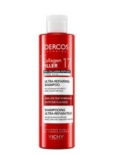 Tratamiento pre shampoo caída de cabello debilitado por el cepillado en mujeres y hombres natural Vichy Dercos Collagen Filler 17